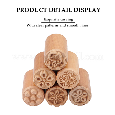 Wholesale OLYCRAFT 6PCS Wood Stamp Set Flower & Rabbit Shaped Column Wooden  Stamps Natural Wood Stamps for Clay Valentine's Day Birthday Gift - Six  Shapes(2 x 1 Inch) 