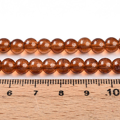 Прозрачный лак окрашенные стекла шарик нити DGLA-R050-6mm-12-1