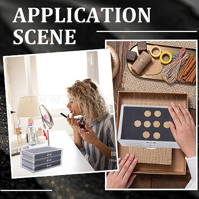 Пластиковая коробка ювелирных изделий ODIS-WH20008-01B-1