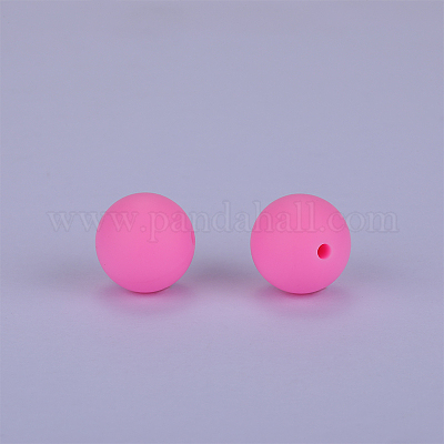 Круглые силиконовые фокусные бусины SI-JX0046A-89-1