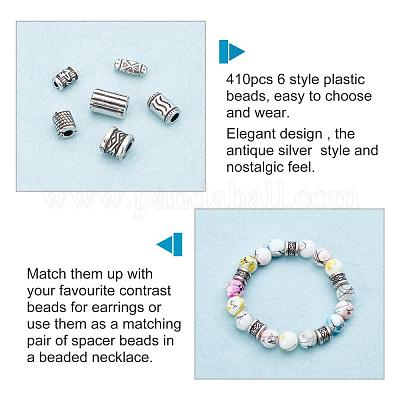 410шт 6 стильные пластиковые бусины ccb&nbsp;CCB-PH0001-17-1