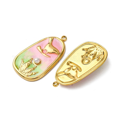 Подвески из нержавеющей стали 304 с эмалью STAS-L299-22G-02-1