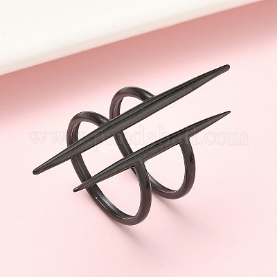 Открытые кольца манжеты из нержавеющей стали 304 RJEW-D338-02G-EB-1