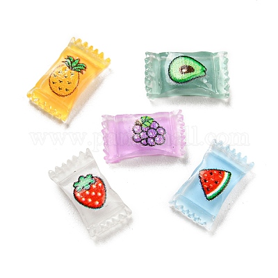 Кабошоны из полупрозрачной смолы RESI-D005-06-1