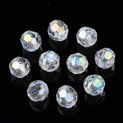 4/6/8 MM Transparent Round Glass Austria Faceted Crystal Bead For