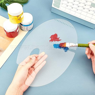 Прозрачная акриловая палитра AJEW-BK0001-004-1