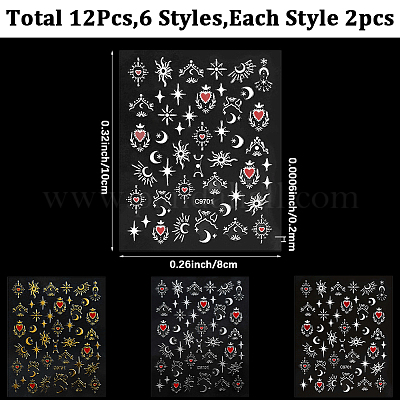 12 лист 6 цвета наклейки для ногтей для домашних животных&nbsp;MRMJ-SP0001-10-1