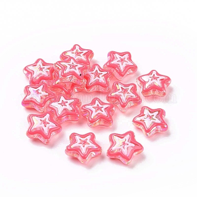 Iridescent Star Beads