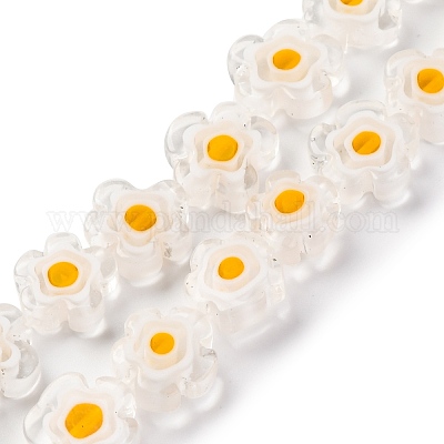 Ручной работы millefiori стеклянные бусины нитки LAMP-G164-03O-1