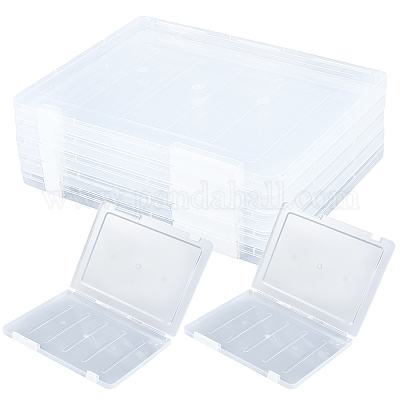 Scatole di imballaggio in plastica trasparente con coperchio incernierato&nbsp;AJEW-WH20060-90A-1