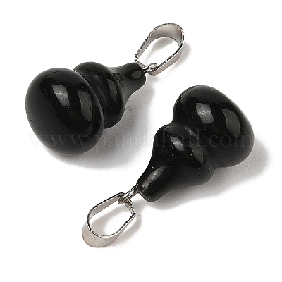 Природные подвески обсидиана G-B127-03P-17-1