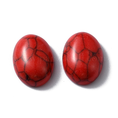 Синтетические бирюзовые кабошоны G-WH0018-041B-1