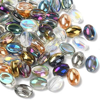 100шт 10 цвета гальванические стеклянные бусины EGLA-CJ0001-26-1