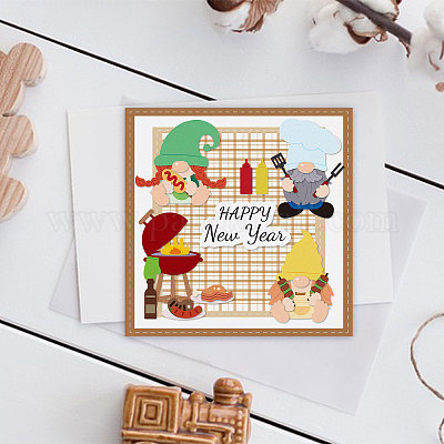 Углеродистая сталь разрезает трафареты DIY-WH0309-1304-1