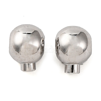 Зажимные бусины из латуни KK-K378-41P-1