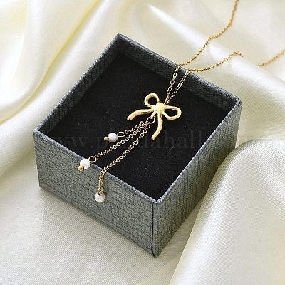 Ионное покрытие(ip) 304 нержавеющая сталь кулон ожерелье NJEW-K255-21G-1