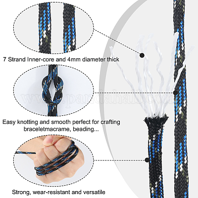 60м 12 цвета 7 внутренних сердечника веревки из полиэстера и спандекса&nbsp;RCP-SP0001-02B-1