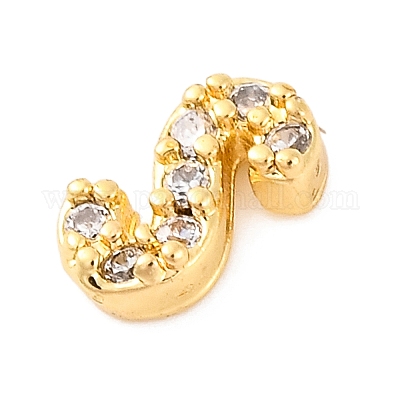 Покрытие стойки латунное микропаве кабошоны из кубического циркония KK-F874-04G-S-1