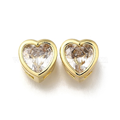 Латунные микропаве из прозрачного кубического циркония ZIRC-I070-144G-1