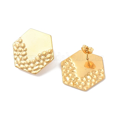 Фурнитура для сережек-гвоздиков из нержавеющей стали 304 EJEW-R151-01G-02-1