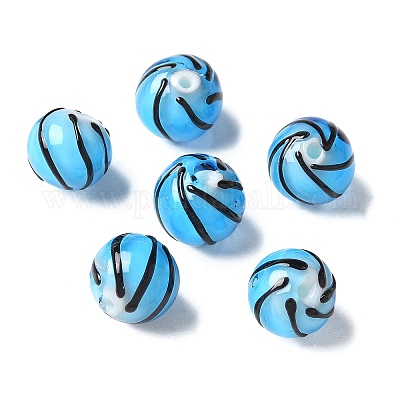 Ручной прозрачные бусины бусины BLOW-D300-08H-1