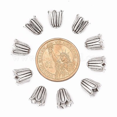 Тибетского стиля колпачков TIBEB-00864-AS-R-1