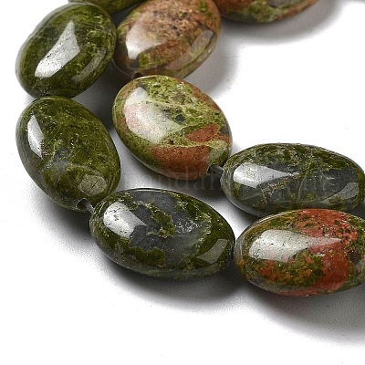 Природные Unakite бисер нитей G-P528-M17-01-1