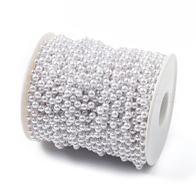 Круглые цепочки из искусственного жемчуга ABS CHS-A015-06P-1