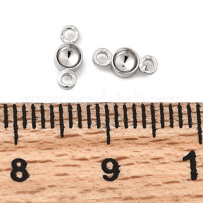 Плоские круглые латунные оправы для страз KK-P340-06A-P-1