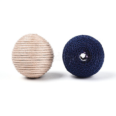 Ручной работы вощеный шнур охватывает шарики M-CR001Y-1