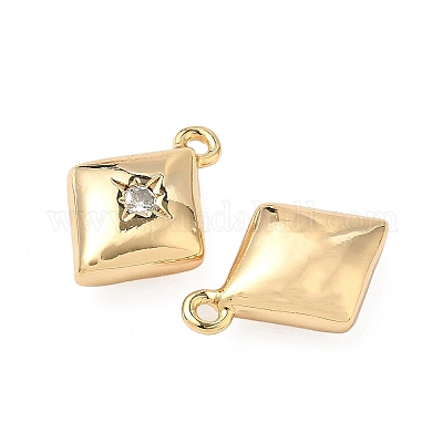 Латунные микро проложить кубического циркония подвески KK-S531-12G-C-1