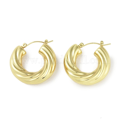 Ионное покрытие (ip) серьги-кольца из нержавеющей стали 304 для женщин STAS-I304-15G-1