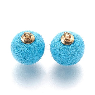 Подвески из плюшевой ткани ручной работы WOVE-F021-01G-1