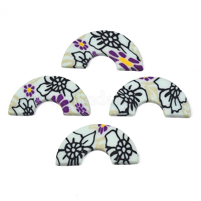 Кабошоны из полимерной глины ручной работы CLAY-N010-044-1