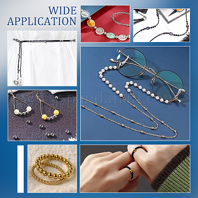 36 шт. 3 бусины из нержавеющей стали 201 STAS-UN0045-50-1