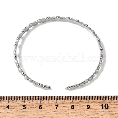 Браслеты-манжеты из нержавеющей стали 304 для женщин BJEW-H635-01P-1