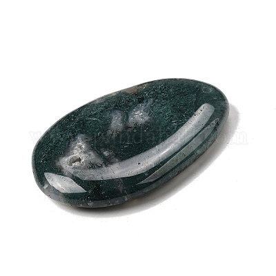 Природные Моховой агат большие кулоны&nbsp;G-F820-05A-05-1