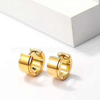 Винтажные геометрические серьги-кольца из нержавеющей стали 201 JL1708-1