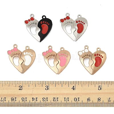 10 пакетик окрашенных распылением эмалевых магнитных разделенных подвесок из сплава ENAM-FS0003-01-1