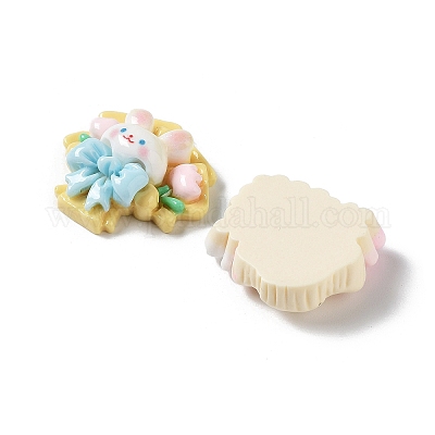 Кабошоны с изображением животных из непрозрачной смолы CRES-M026-25-1