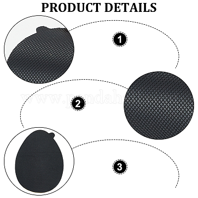 5 пара нескользящей резиновой подошвы AJEW-WR0002-35-1