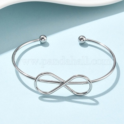 Браслеты-манжеты из нержавеющей стали 304 BJEW-L682-032P-1