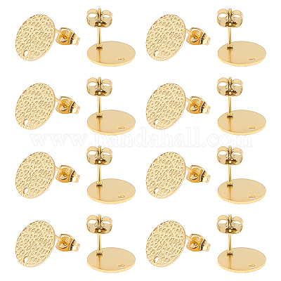 30 шт. ионное покрытие (IP) 304 нержавеющая сталь гвоздики фурнитура для ушей STAS-UN0042-96-1