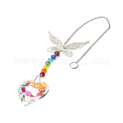 Подвесные украшения из сплава бабочки HJEW-C011-02P-1