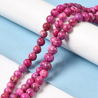 Природные окрашенные белого нефрита нитей бисера G-M402-C03-01-1