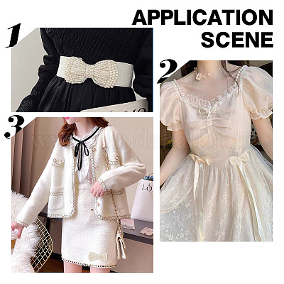 4 шт. тканевые банты для украшения обуви FIND-NB0003-24-1