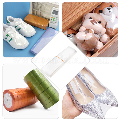 Plastic Shrink Wrap Bags for Soaps Shoes Gift Baskets - Clear Heat