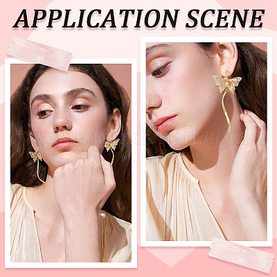 12 шт. латунная фурнитура для сережек-манжет KK-BBC0010-22G-1