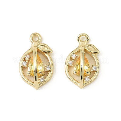 Латунные микро проложить кубического циркония подвески KK-C107-05G-1
