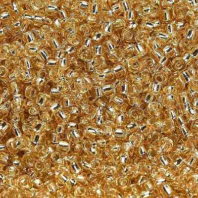 Бледный золотарник 11/0 сорт круглый бисер стеклянный прозрачный X-SEED-Q007-F33-1